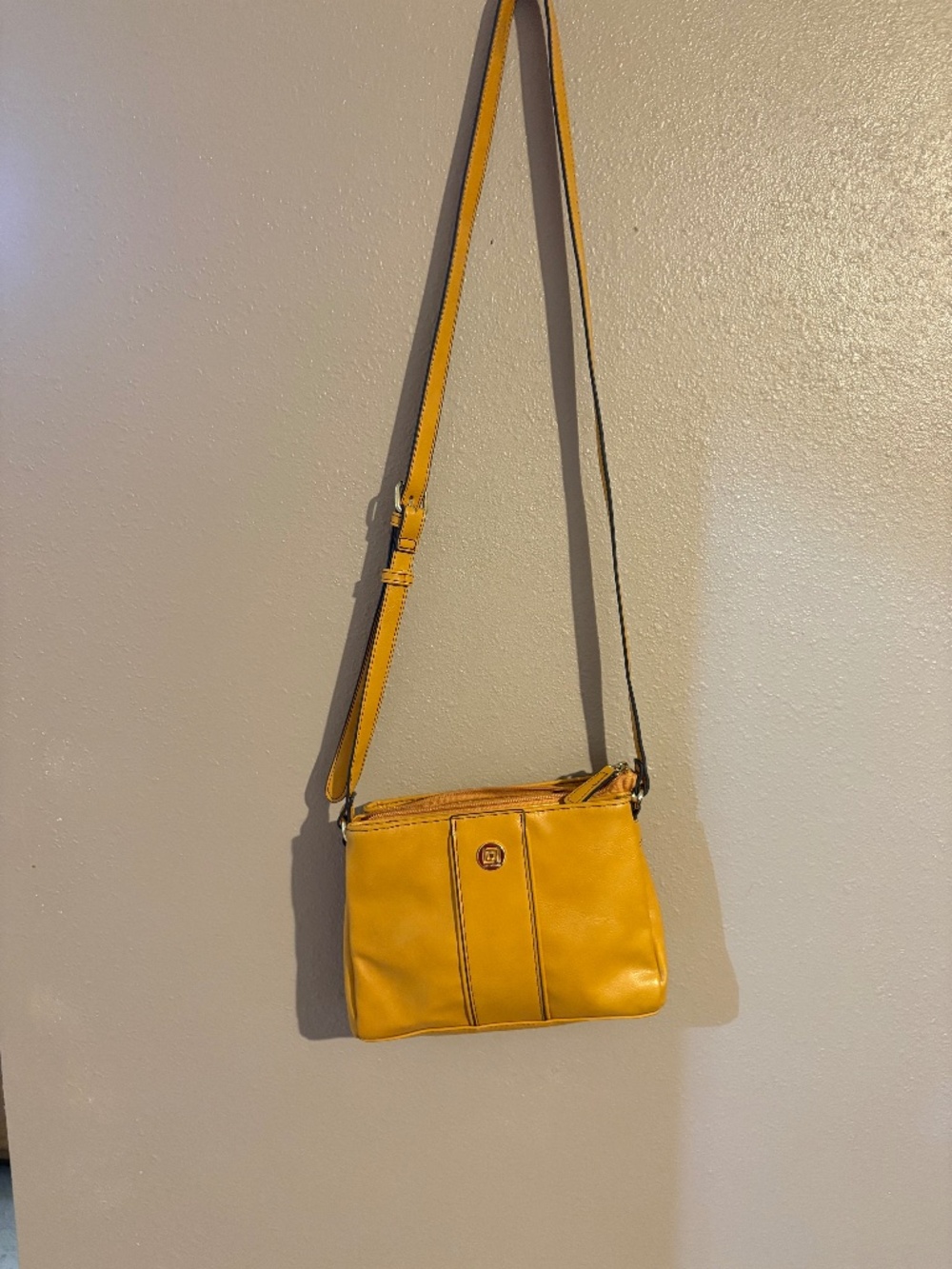 Yellow Liz Claiborne shoulder bag/ crossbody bag